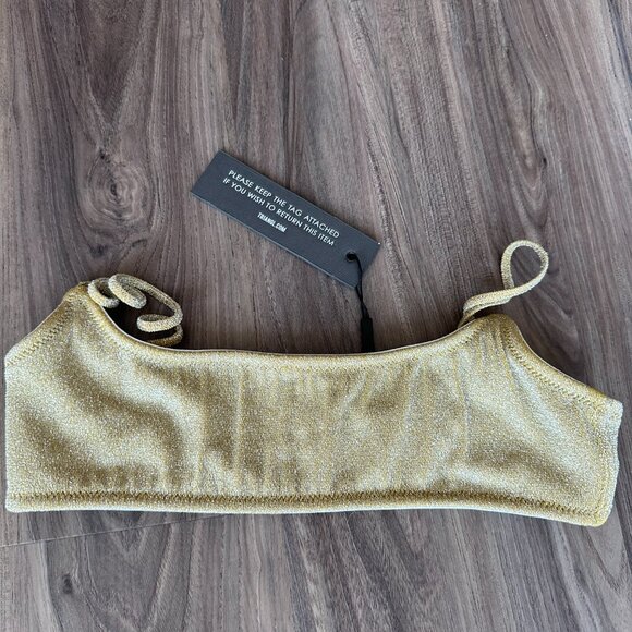 NWT Triangl Maia Gold Bikini Set & Fanny Pack XS - Picture 2 of 11